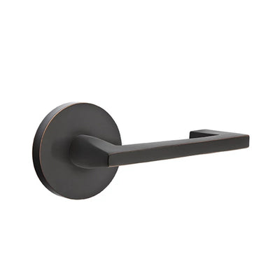 Emtek Argos Lever with Disk Rosette in Oil Rubbed Bronze