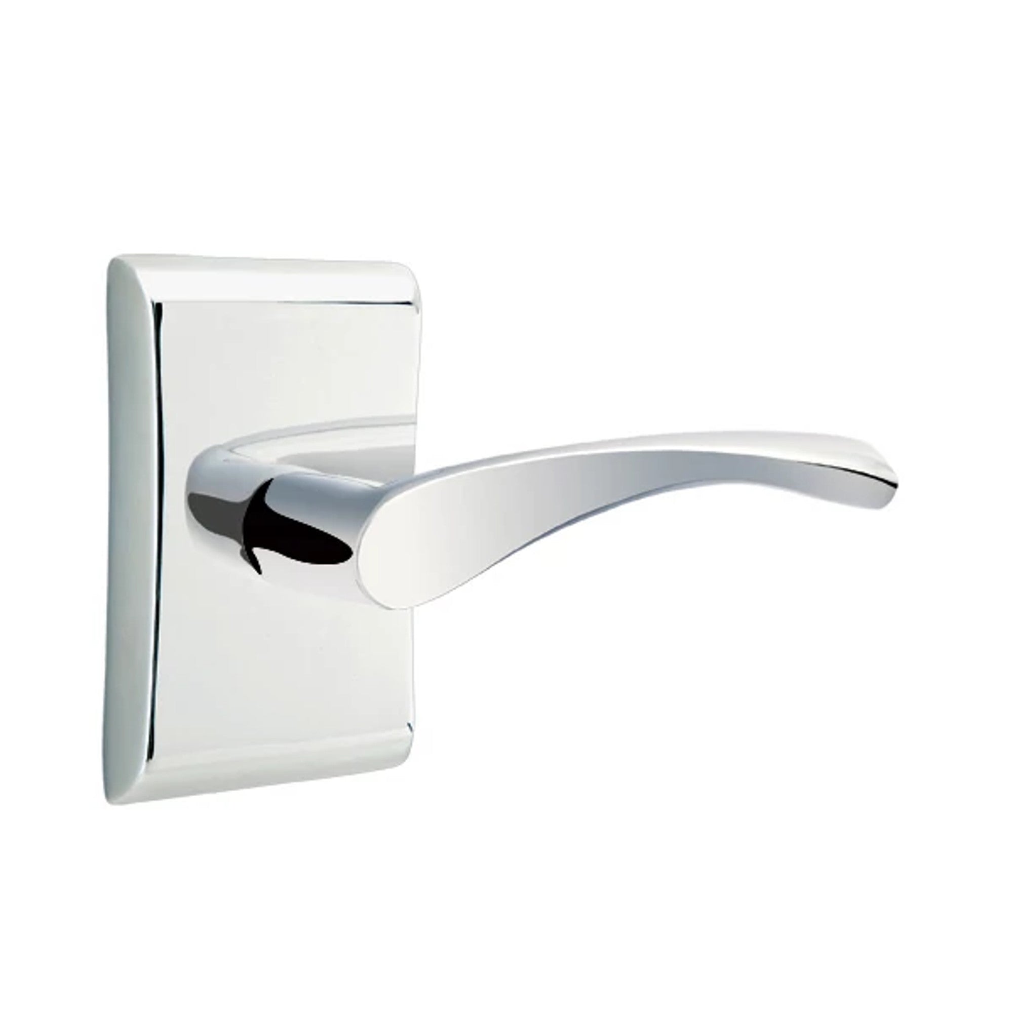 Emtek Triton Lever with Neos Rosette in Polished Chrome