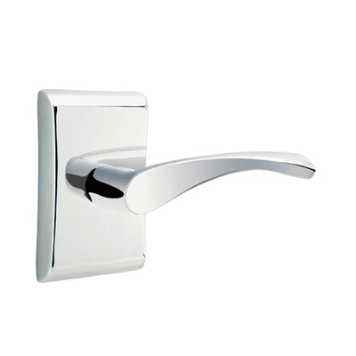 Emtek Triton Lever with Neos Rosette in Polished Chrome