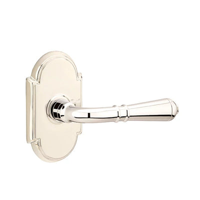 Emtek Turino Lever with #8 Rosette in Polished Nickel