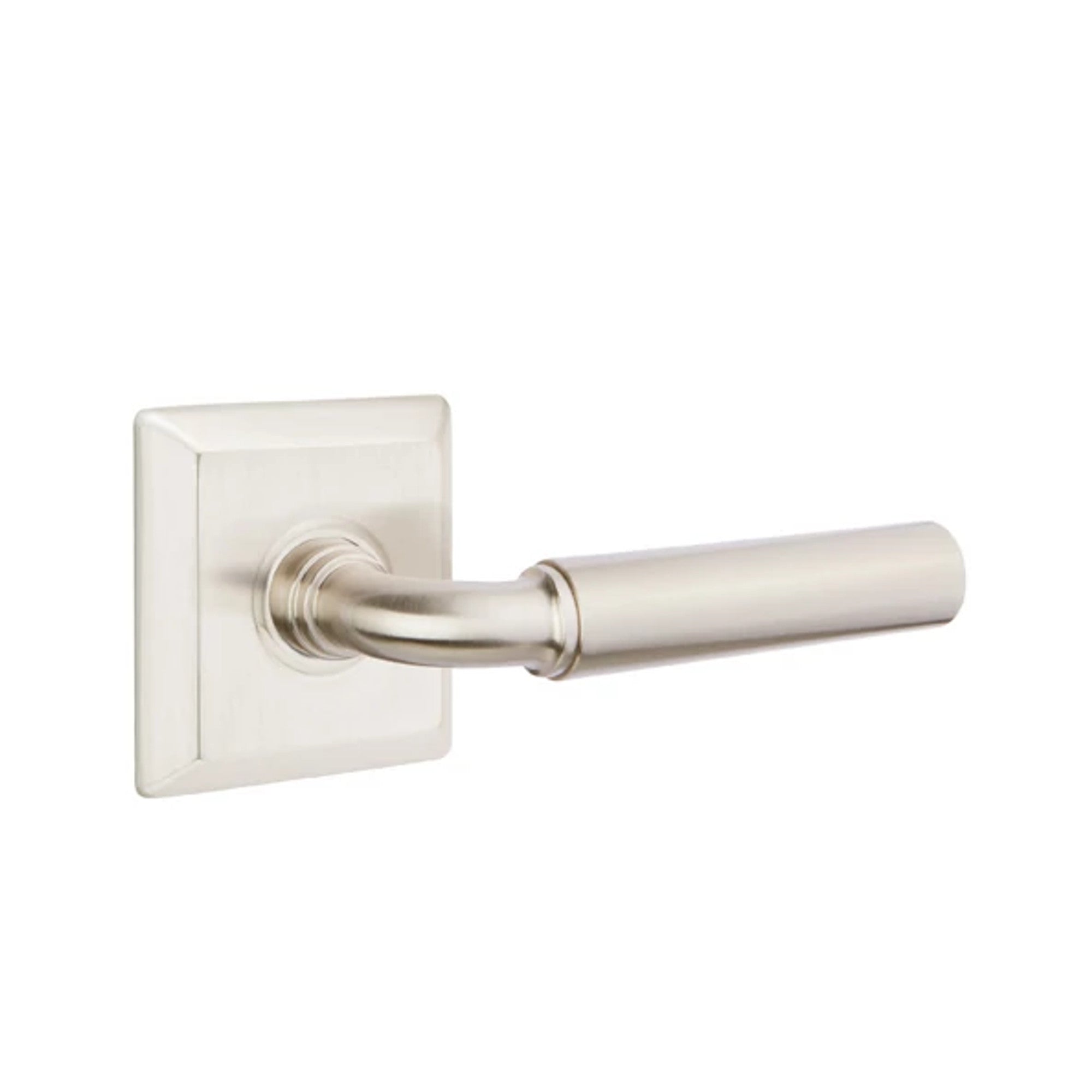 Emtek Manning Lever with Quincy Rosette in Satin Nickel