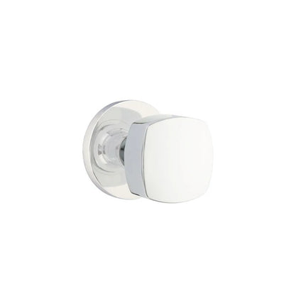 Emtek Freestone Knob with Disk Rosette in Polished Chrome