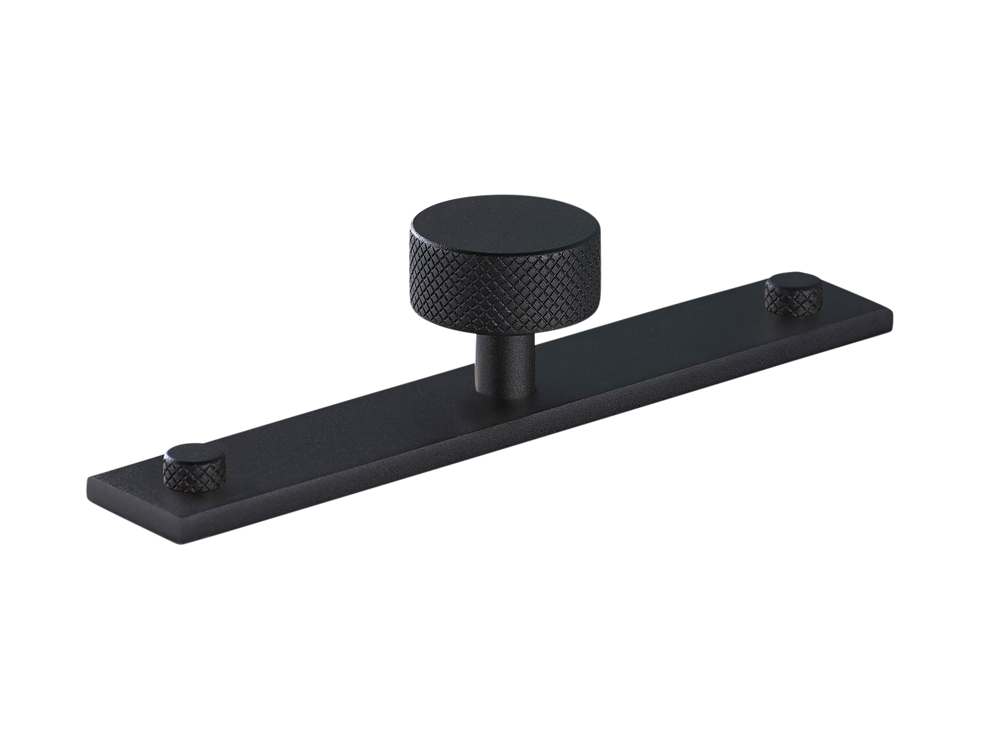 Armac Martin MIX Diamond Knurled Cabinet Knob & Backplate