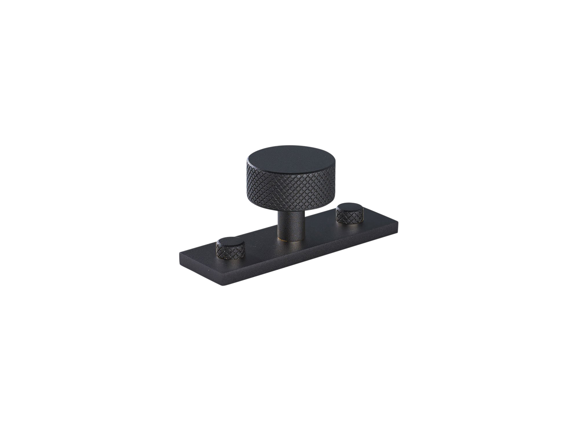 Armac Martin MIX Diamond Knurled Cabinet Knob & Backplate