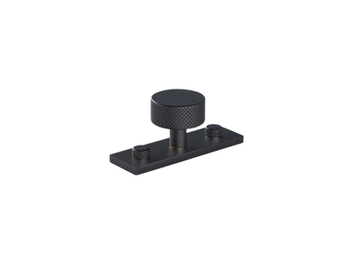 Armac Martin MIX Diamond Knurled Cabinet Knob & Backplate
