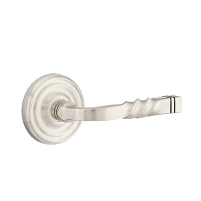 Emtek Santa Fe Lever with Regular Rosette in Satin Nickel
