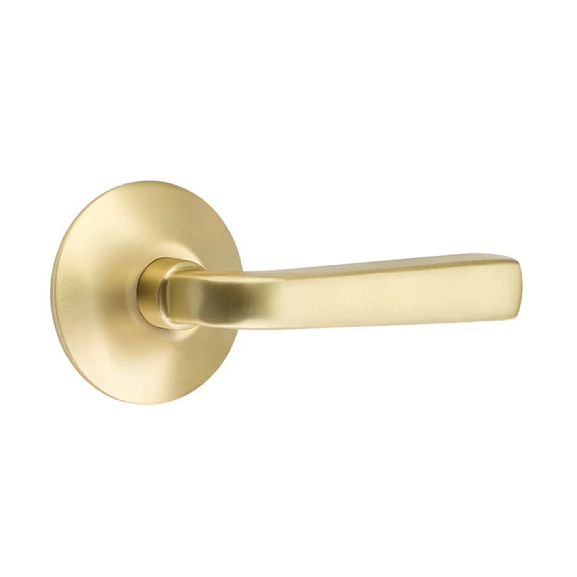 Emtek Sion Lever with Modern Rosette in Satin Brass