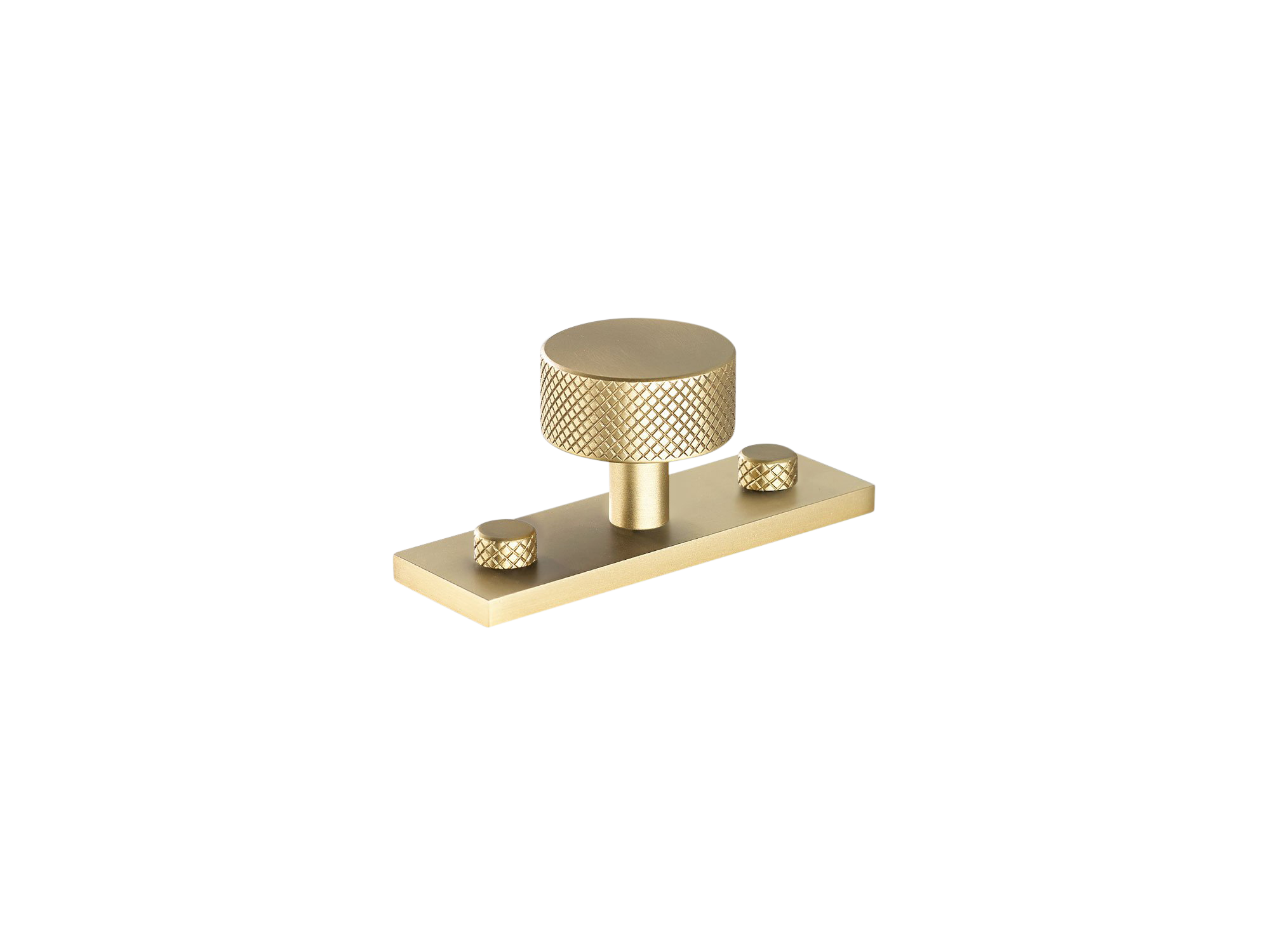 Armac Martin MIX Diamond Knurled Cabinet Knob & Backplate