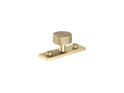 Armac Martin MIX Diamond Knurled Cabinet Knob & Backplate