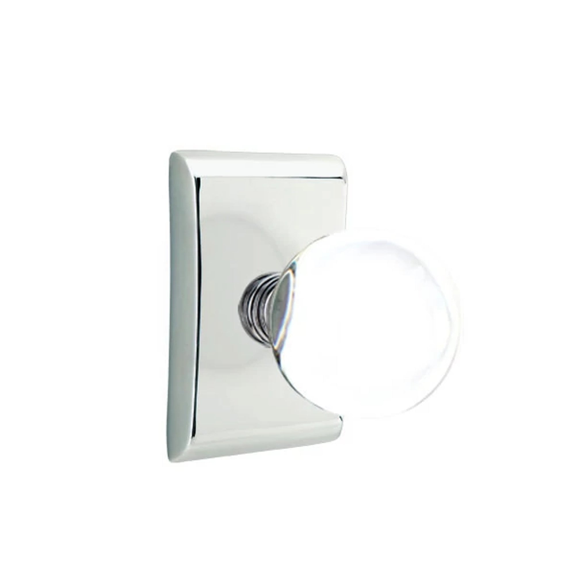 Emtek Bristol Knob with Neos Rosette in Polished Chrome