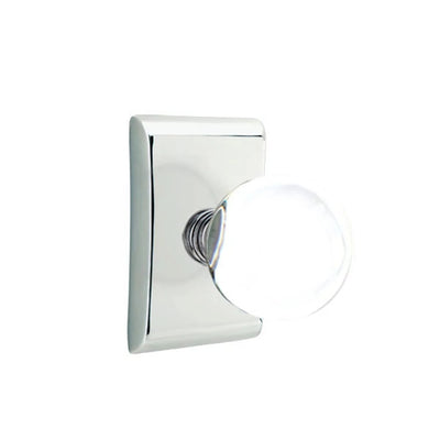 Emtek Bristol Knob with Neos Rosette in Polished Chrome