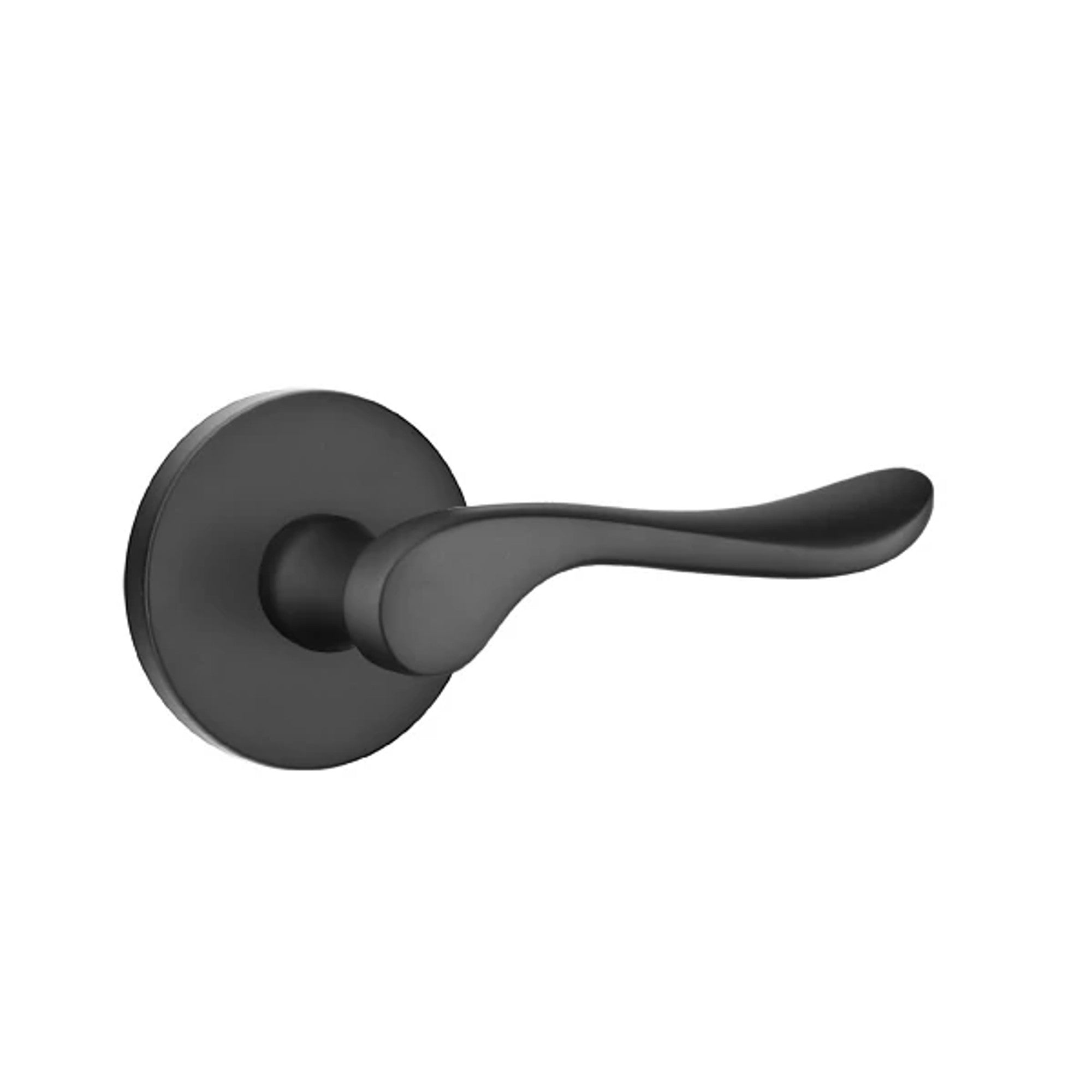 Emtek Luzern Lever with Disk Rosette in Flat Black