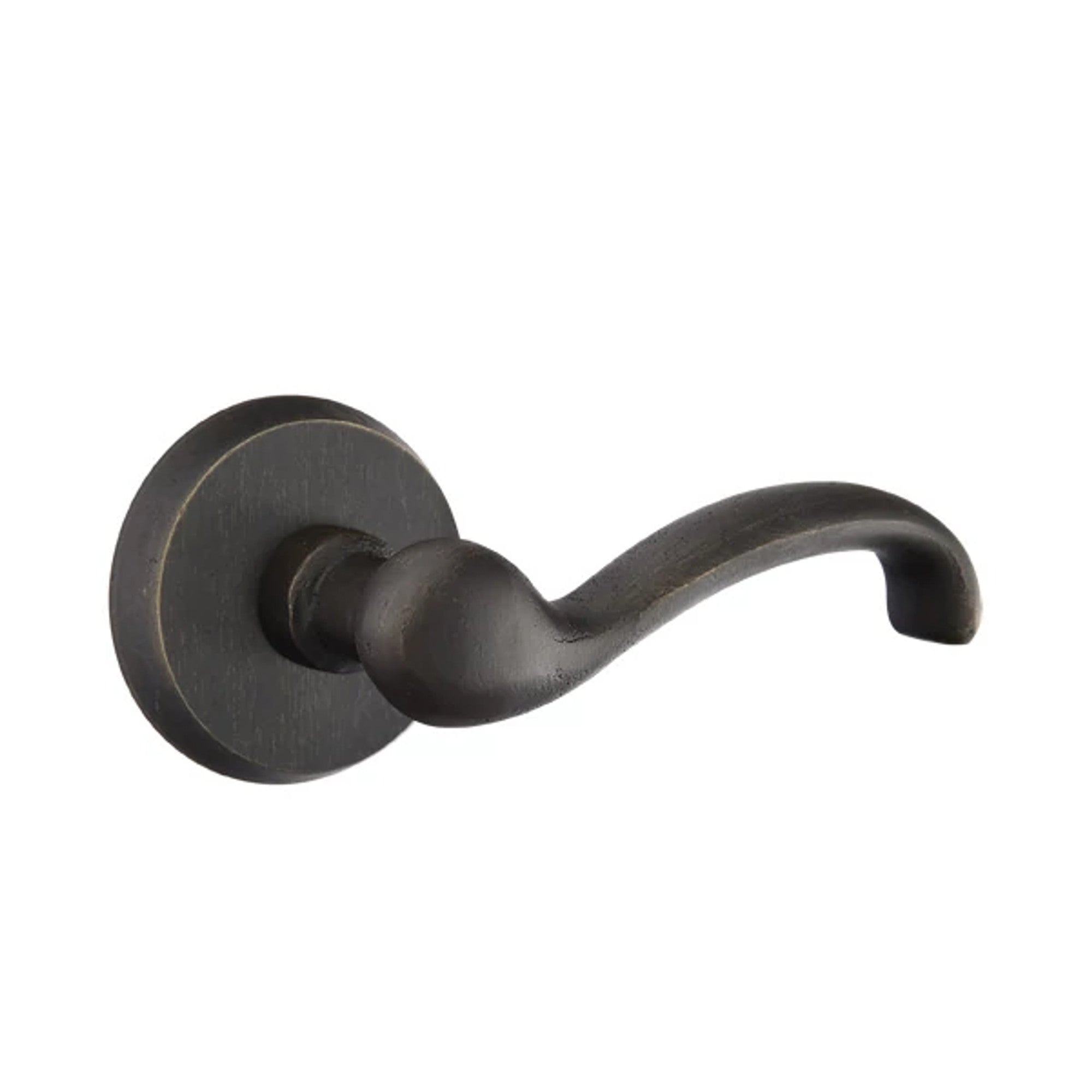 Emtek Teton Lever with #2 Rosette in Medium Bronze