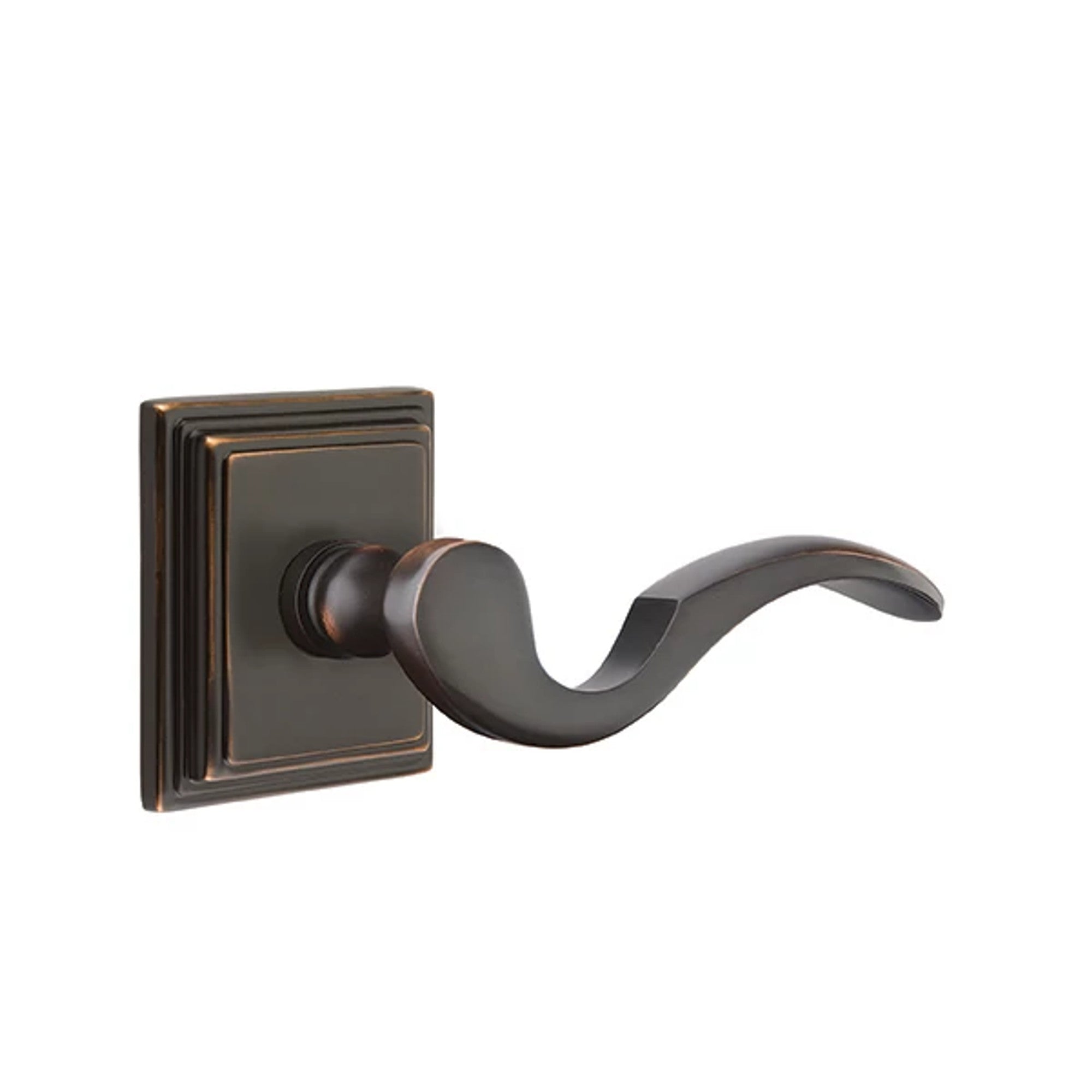 Emtek Cortina Lever with Wilshire Rosette in Oil Rubbed Bronze