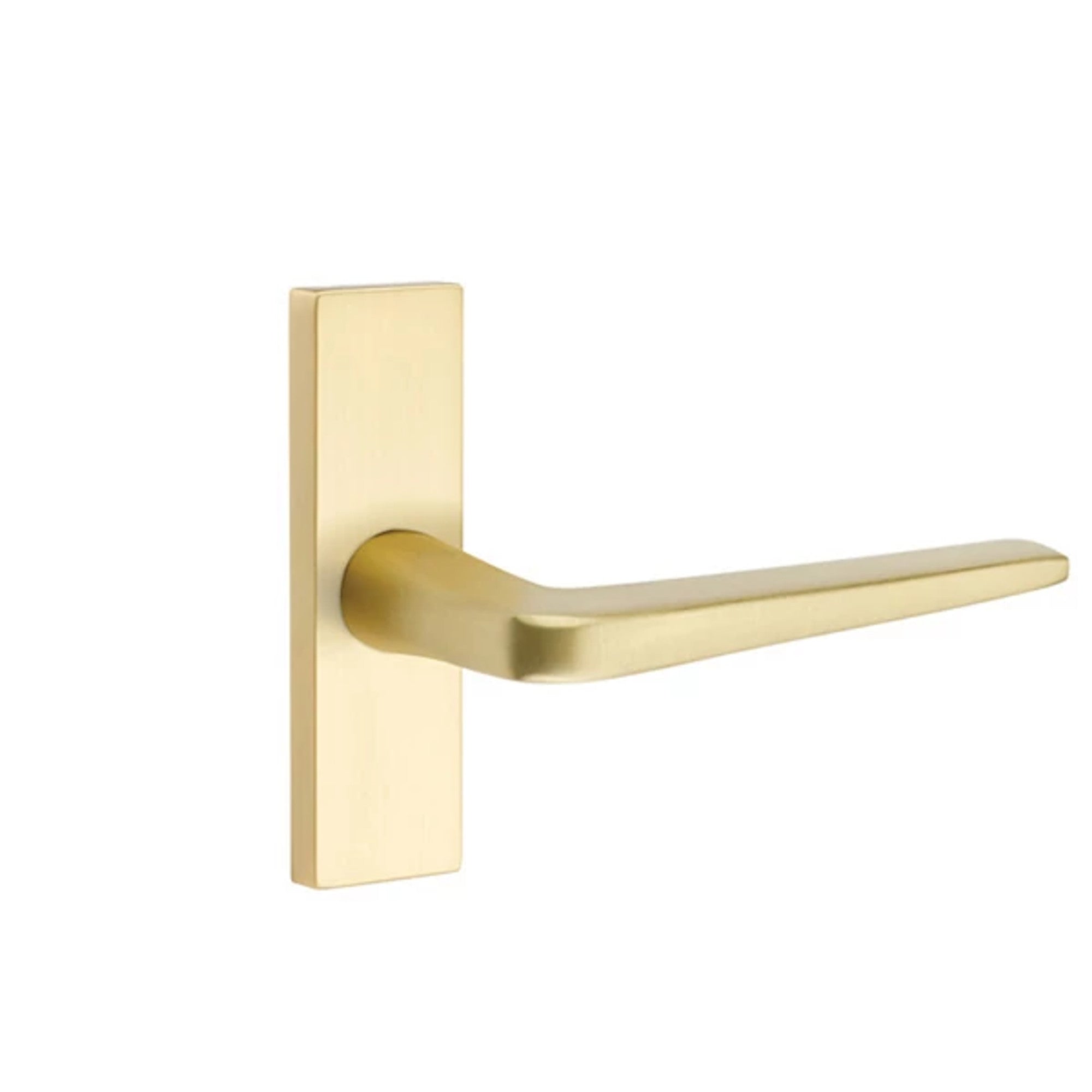 Emtek Athena Lever with Stretto 1-1/2" x 5" in Satin Brass