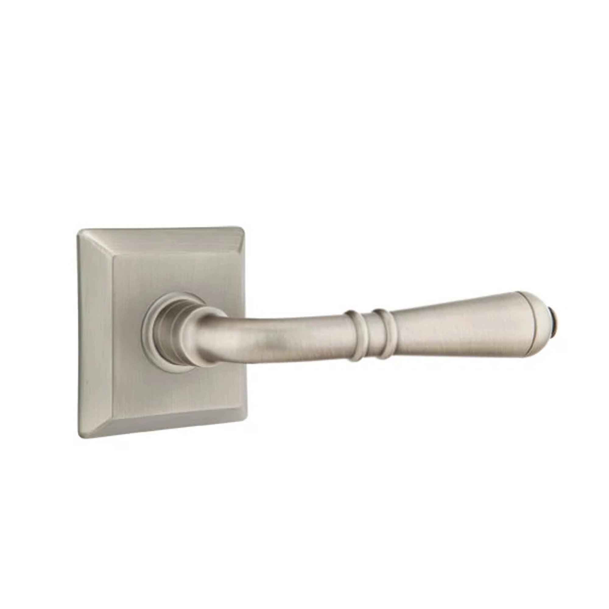 Emtek Turino Lever with Quincy Rosette in Pewter