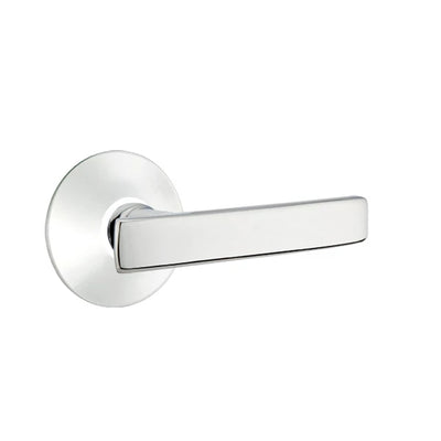 Emtek Geneva Lever with Modern Rosette in Polished Chrome