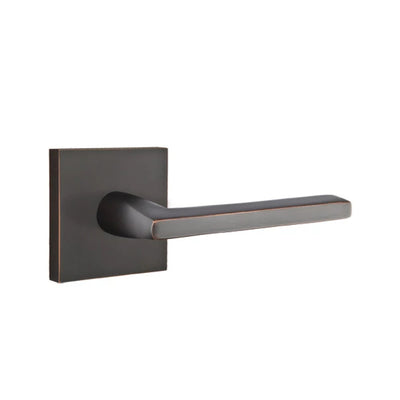 Emtek Helios Lever with Square Rosette in Oil Rubbed Bronze