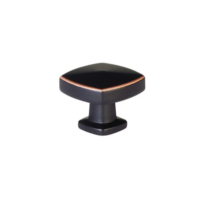 Emtek Kenter 1-1/4" Soft Square Knob in Oil Rubbed Bronze