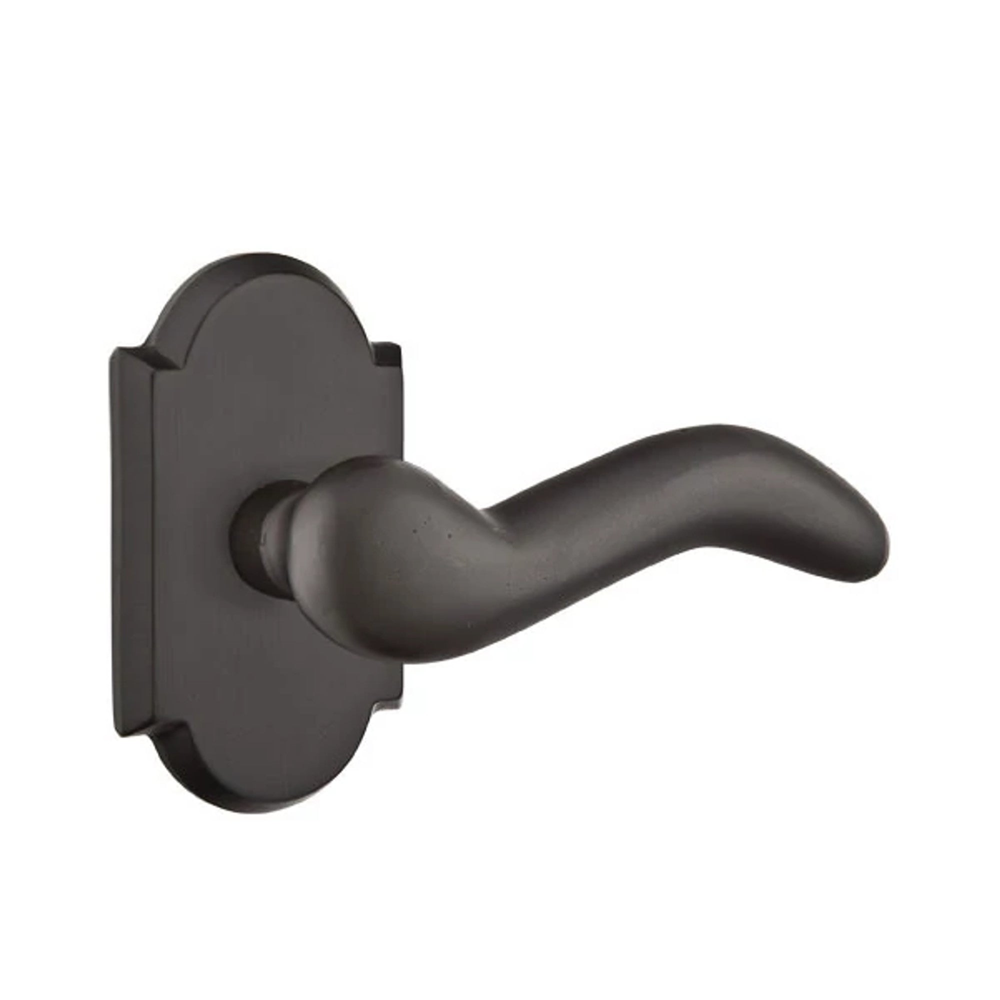 Emtek Cody Lever with #1 Rosette in Flat Black Bronze