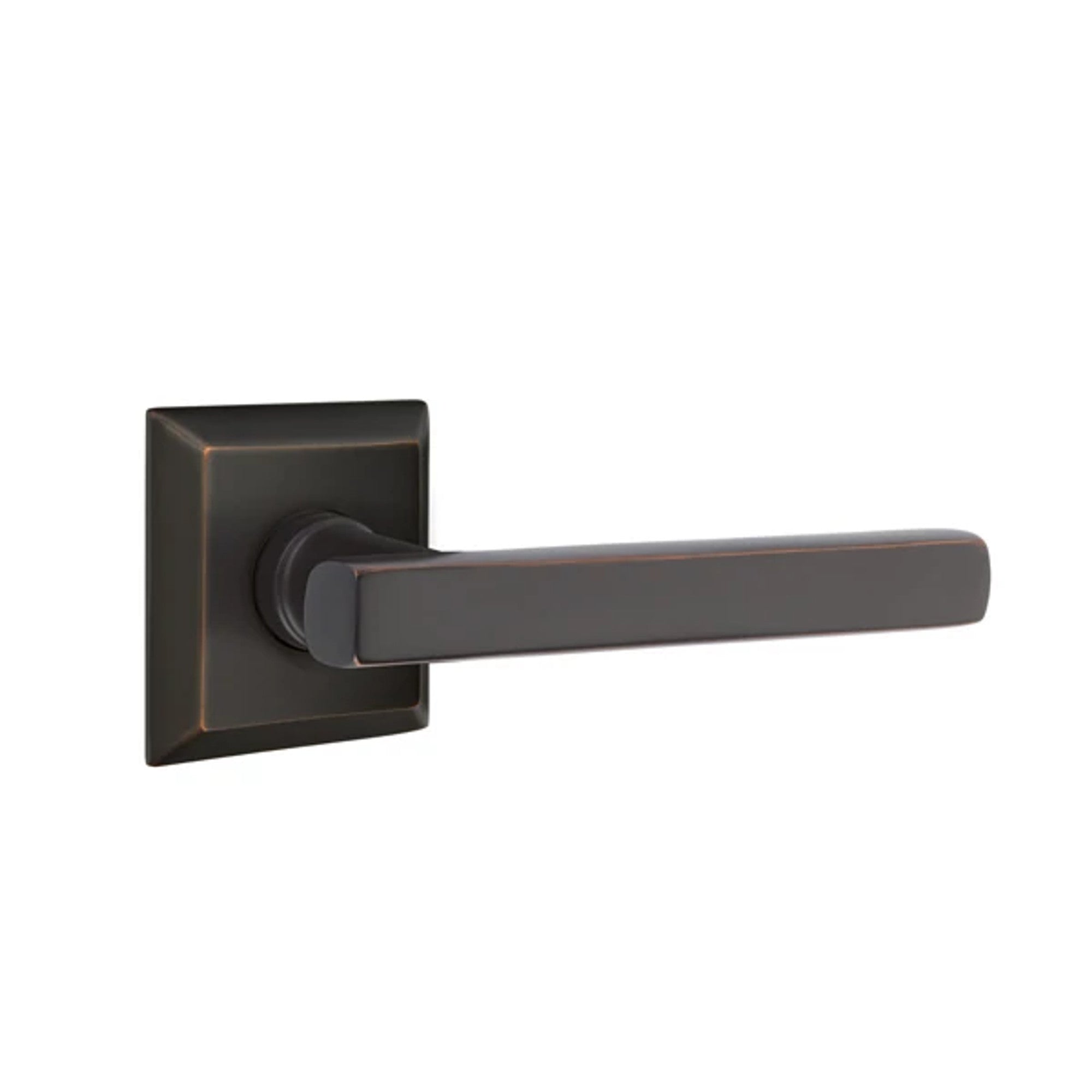 Emtek Freestone Lever with Quincy Rosette in Oil Rubbed Bronze