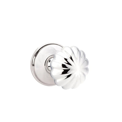 Emtek Melon Knob with Watford Rosette in Polished Chrome
