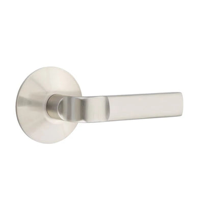Emtek Aston Lever with Modern Rosette in Satin Nickel