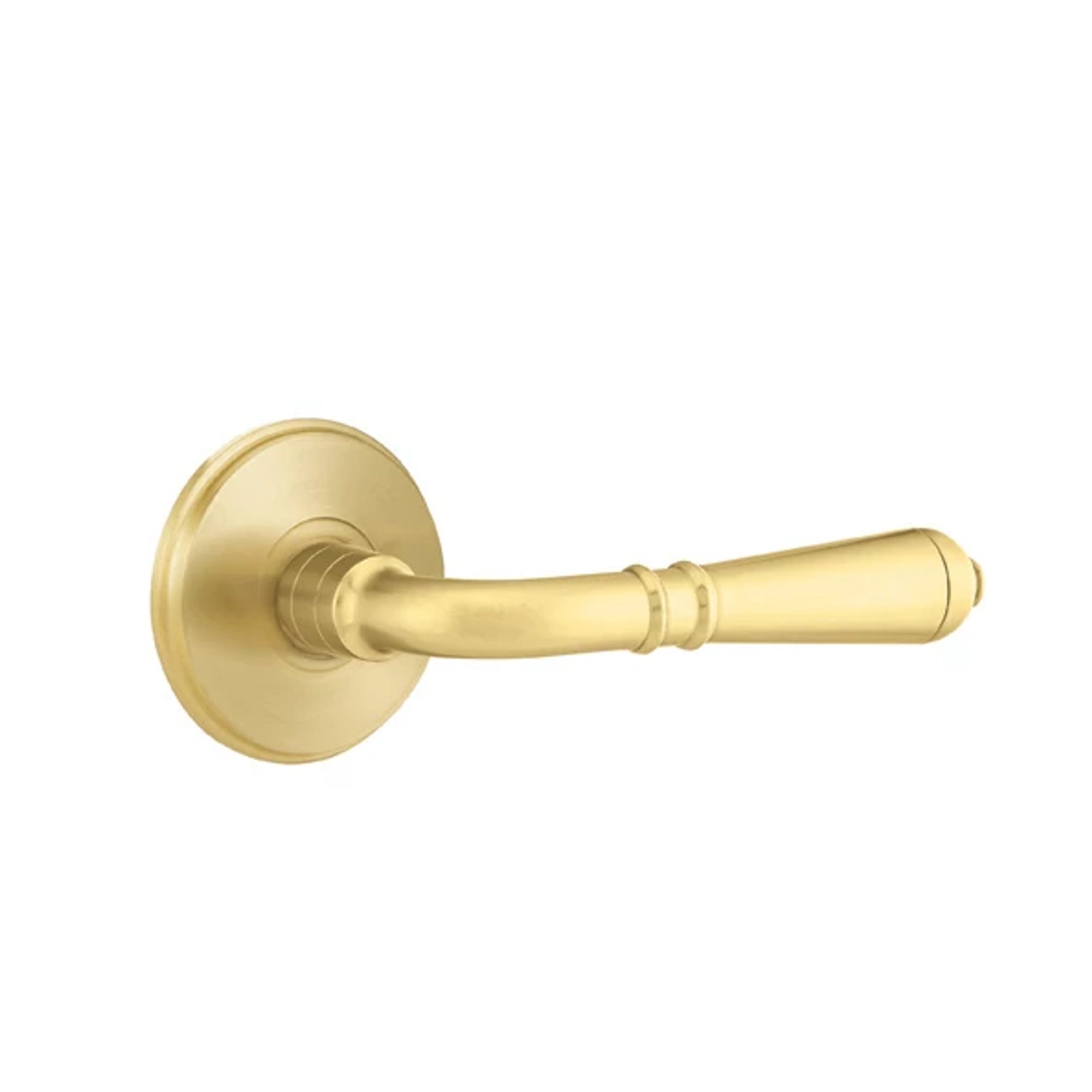 Emtek Turino Lever with Watford Rosette in Satin Brass