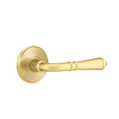 Emtek Turino Lever with Watford Rosette in Satin Brass