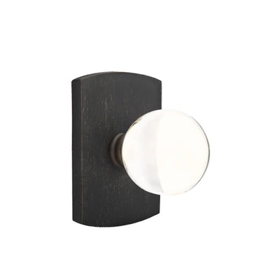 Emtek Bristol Knob with #4 Rosette in Medium Bronze