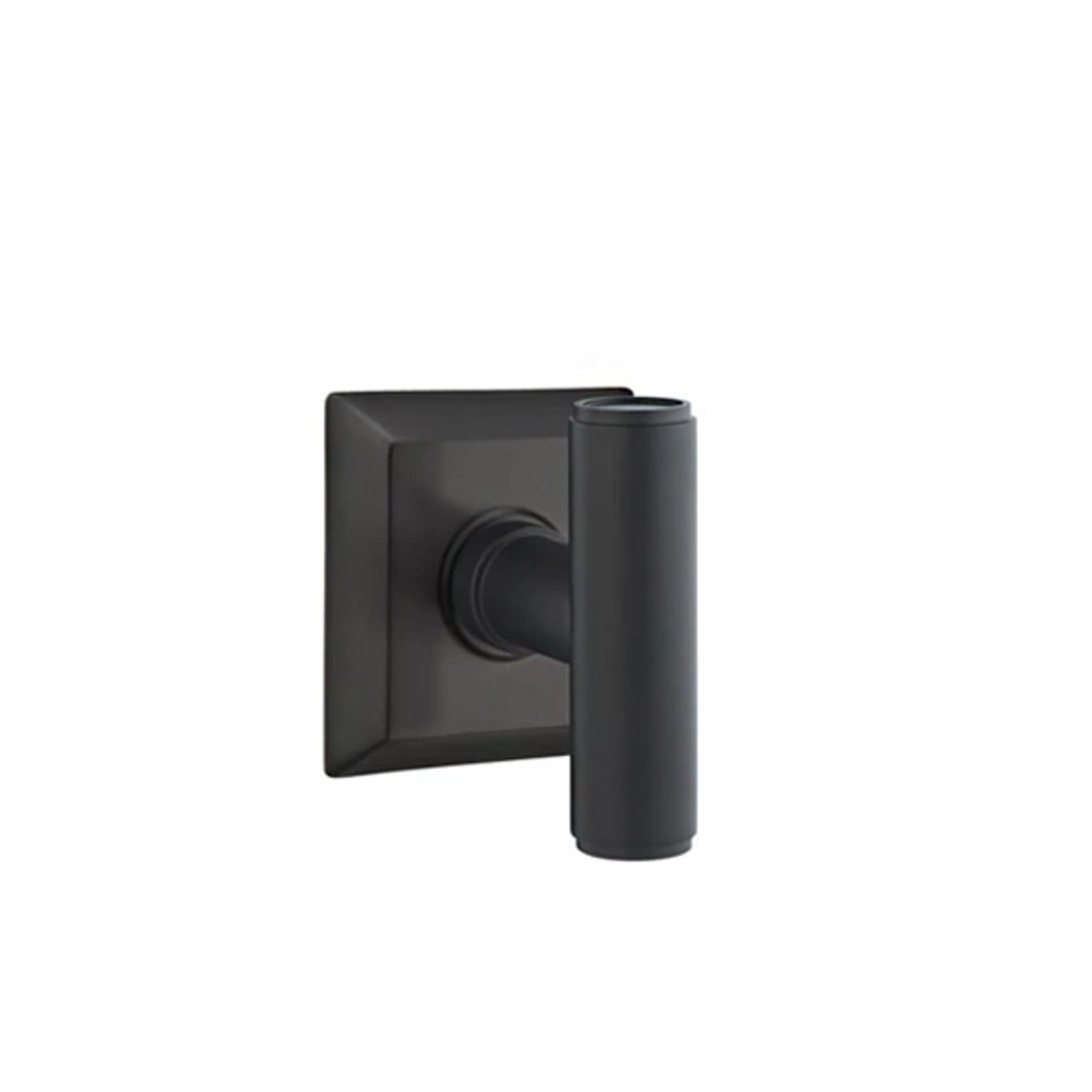 Emtek Ace Knob with Quincy Rosette in Flat Black