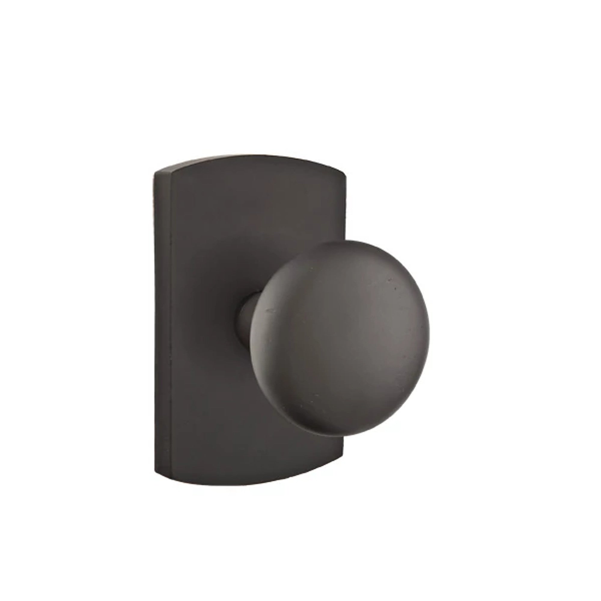 Emtek Winchester Knob with #4 Rosette in Flat Black Bronze