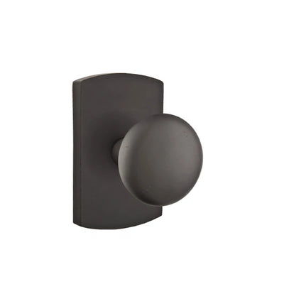 Emtek Winchester Knob with #4 Rosette in Flat Black Bronze