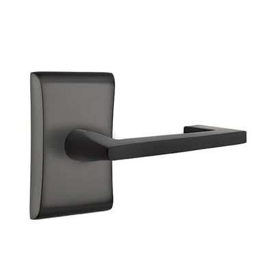 Emtek Argos Lever with Neos Rosette in Flat Black