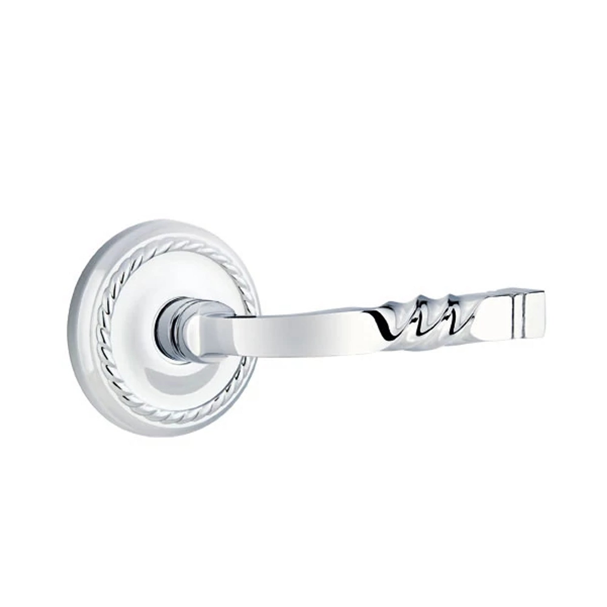 Emtek Santa Fe Lever with #8 Rosette in Polished Chrome