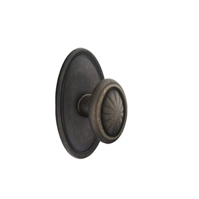 Emtek Parma Knob with #14 Rosette in Medium Bronze