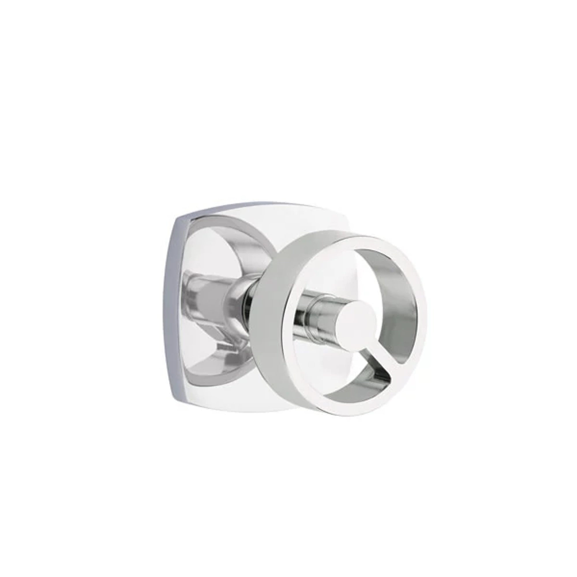 Emtek Spoke Knob with Urban Modern Rosette in Polished Chrome