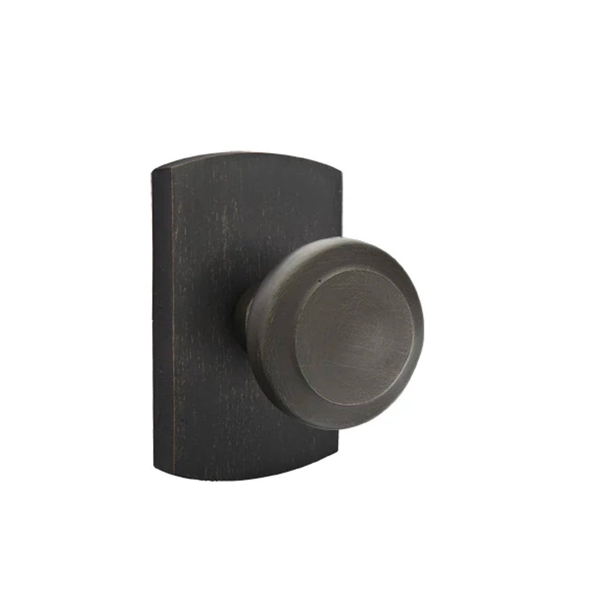 Emtek Butte Knob with #4 Rosette in Medium Bronze
