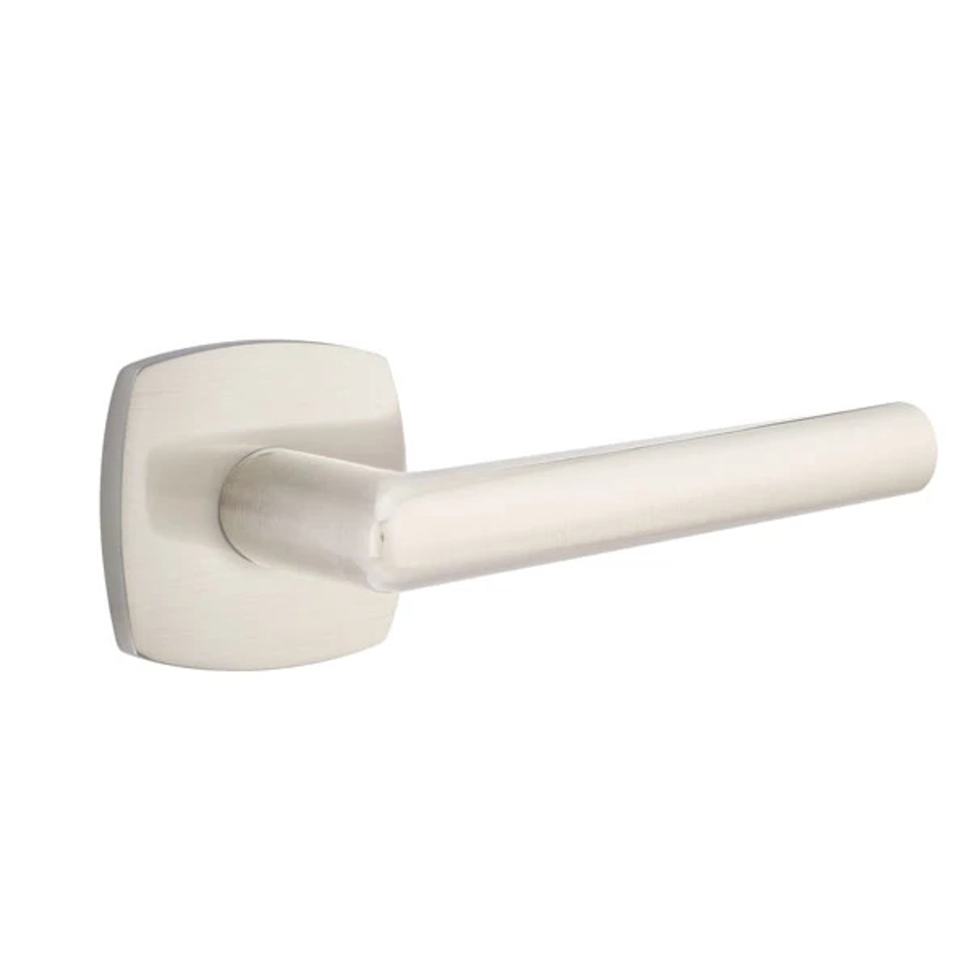 Emtek Stuttgart Lever with Urban Modern Rosette in Satin Nickel
