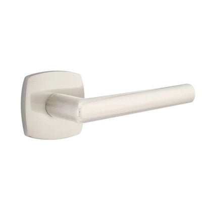 Emtek Stuttgart Lever with Urban Modern Rosette in Satin Nickel