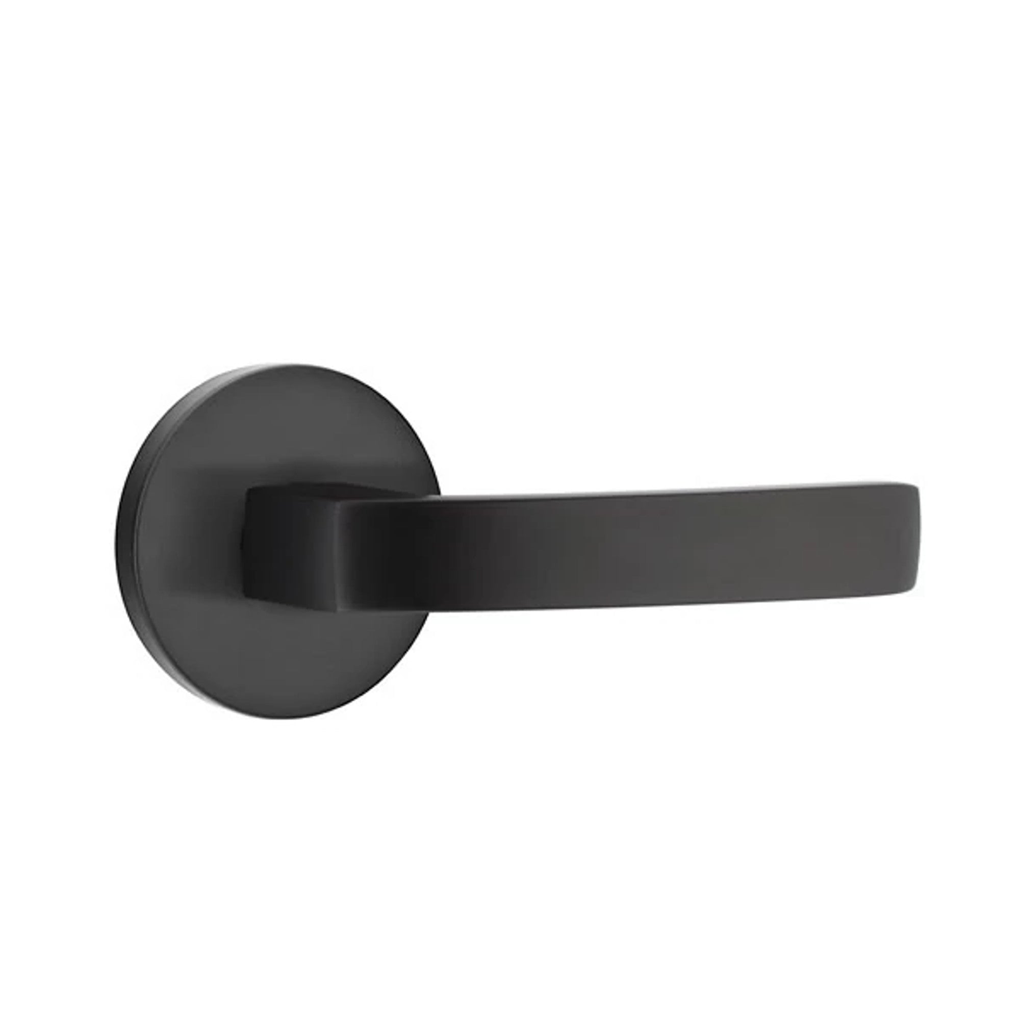 Emtek Breslin Lever with Disk Rosette in Flat Black