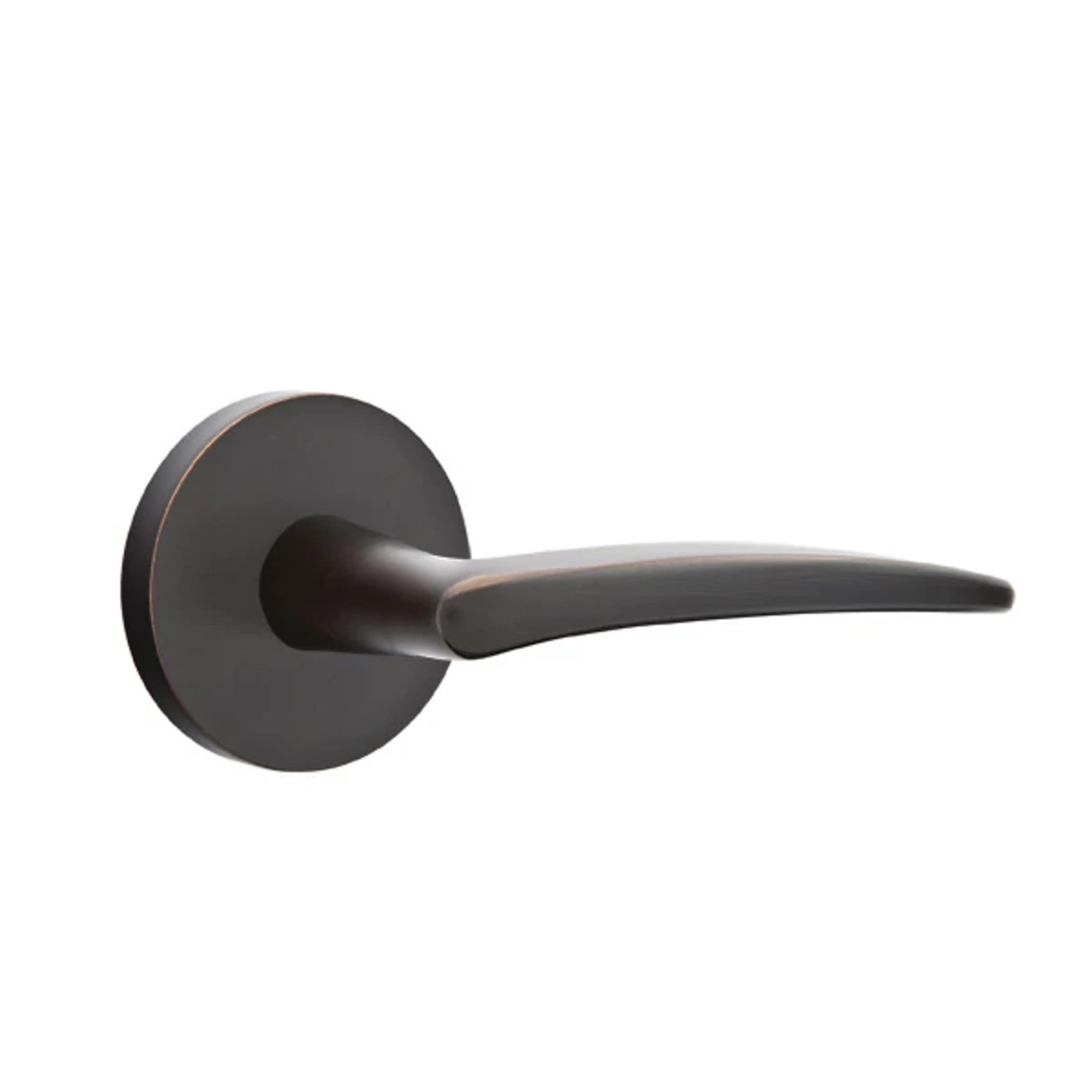 Emtek Poseidon Lever with Disk Rosette in Oil Rubbed Bronze
