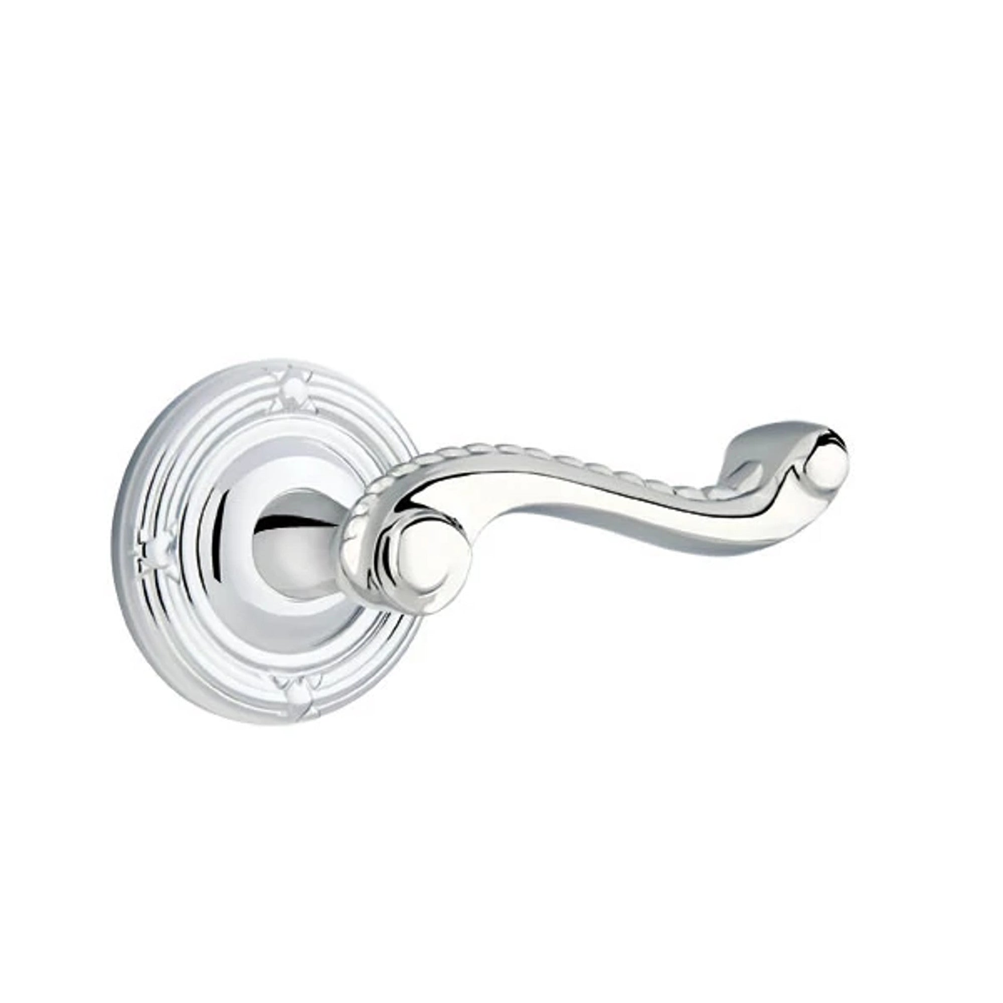 Emtek Rope Lever with Ribbon & Reed Rosette in Polished Chrome