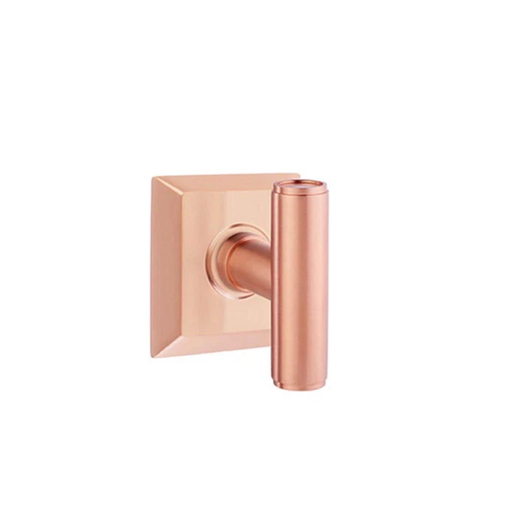 Emtek Ace Knob with Quincy Rosette in Satin Rose Gold