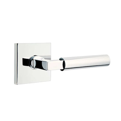 Emtek Hercules Lever with Square Rosette in Polished Chrome