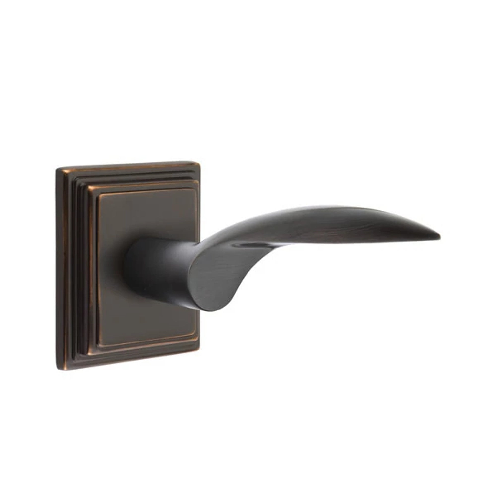 Emtek Mercury Lever with Wilshire Rosette in Oil Rubbed Bronze