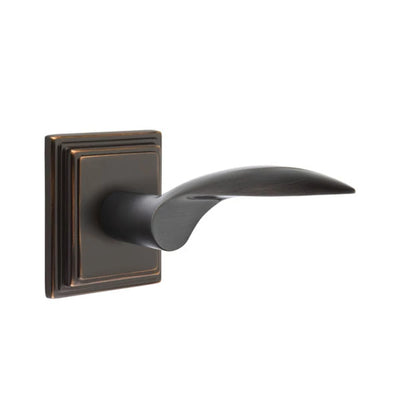 Emtek Mercury Lever with Wilshire Rosette in Oil Rubbed Bronze