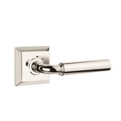 Emtek Manning Lever with Quincy Rosette in Polished Nickel