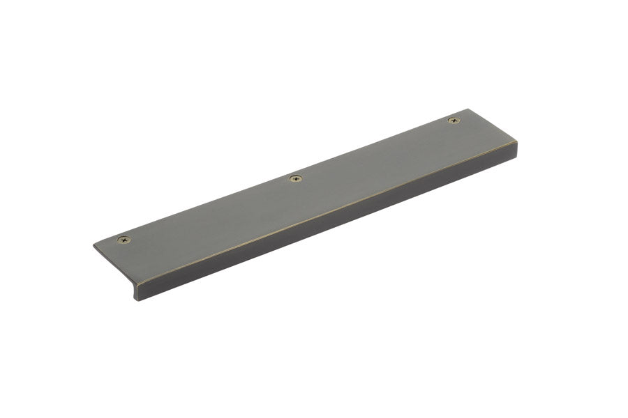 Emtek Rustic Modern 10-1/2" C-C Edge Pull in Medium Bronze