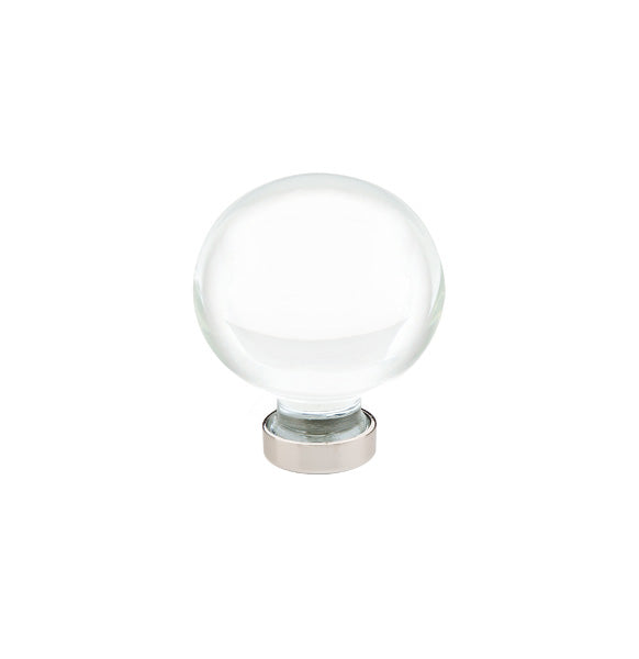 Emtek Bristol Crystal 1-1/4" Knob (shown in Polished Nickel)